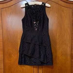BCBG MaxAriza little black dress.